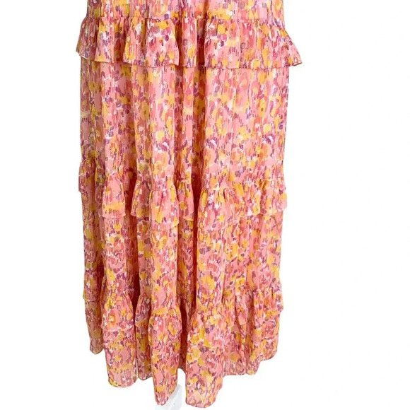 Likely Danielle Floral Printed Tiered  Midi Dress Size 2 NWT - Picture 8 of 11
